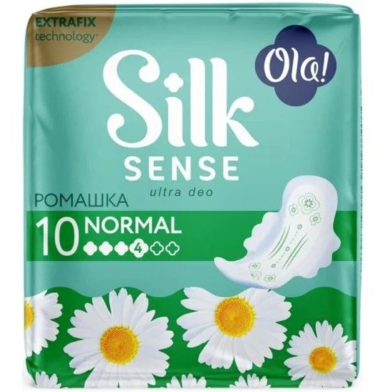 Прокладки Ola! Silk Sense ULTRA NORMAL ромашка 10 шт.