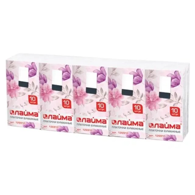 Носовые платочки Цепрус лайм 10 шт.