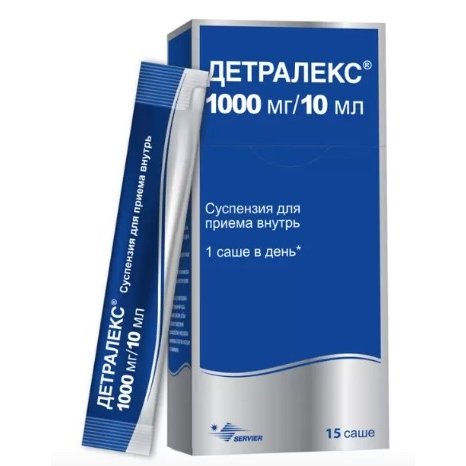 Детралекс суспензия для приема внутрь 1000 мг/10 мл 15 шт.