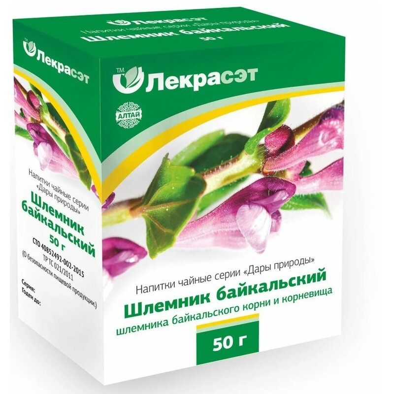 Напитки чайные серии Дары природы Шлемник Байкальский 50 г