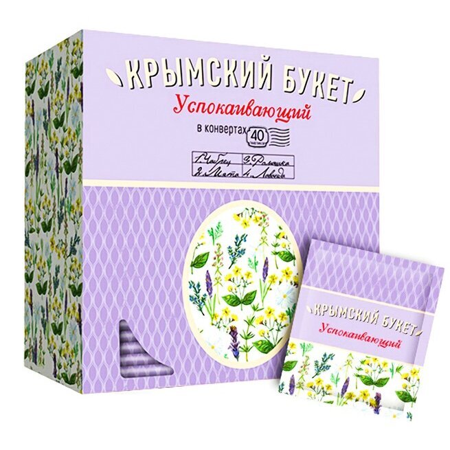 Чай Крымский букет травяной Успокаивающий конверт 1,5 г 40 шт.