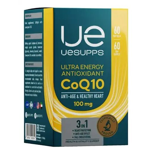 Антиоксидант Коэнзим Q10 Uesupps Ultra Energy 100 мг капсулы 60 шт.
