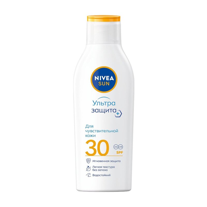 Лосьон солнцезащитный Nivea sun легкое прикосновение spf 30 200 мл