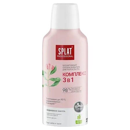 Ополаскиватель для полости рта Splat Professional Комплекс 3в1 275 мл