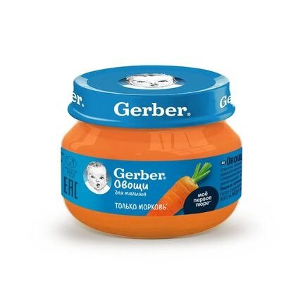 Пюре овощное Gerber морковь 71 г