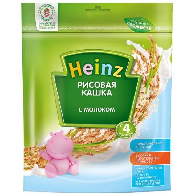 Каша молочная Heinz Рисовая с 4 мес. 250 г