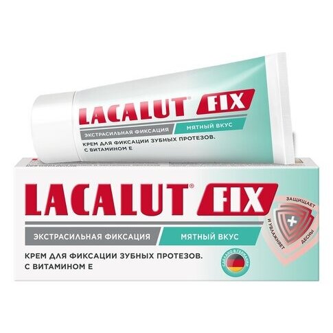 Крем для зубных протезов Lacalut fix экстрасильный с мятным вкусом 20 г