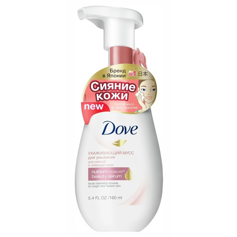 Мусс-пенка для умывания Дав (Dove) Ухаживающий 160 мл