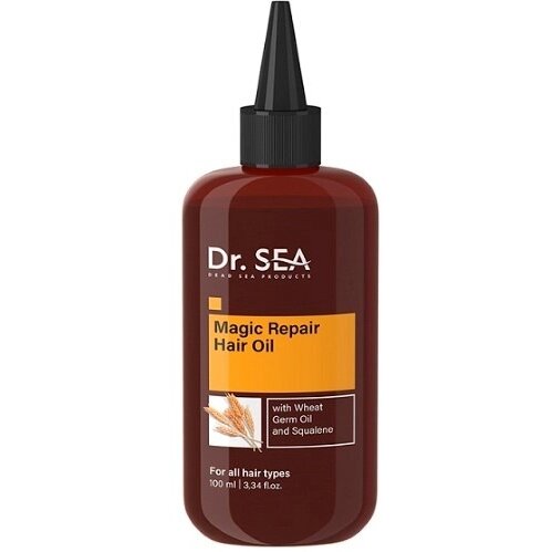 Масло для волос восстанавливающее Dr.Sea Magic Oil с маслом зародышей пшеницы и скваленом 100 мл