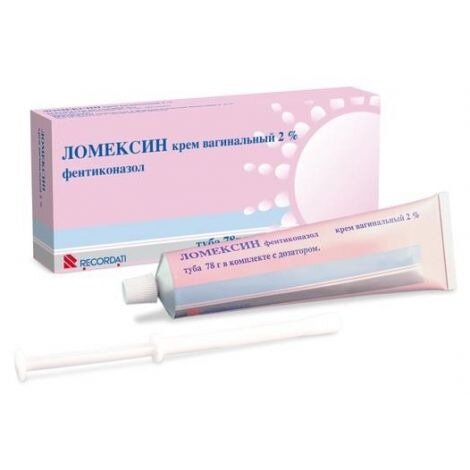 Ломексин крем вагинальный 2% 78 г туба 1 шт.