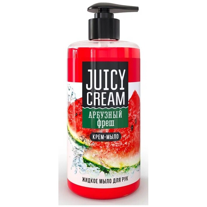 Juicy cream крем-мыло жидкое арбузный фреш с дозатором 500 мл
