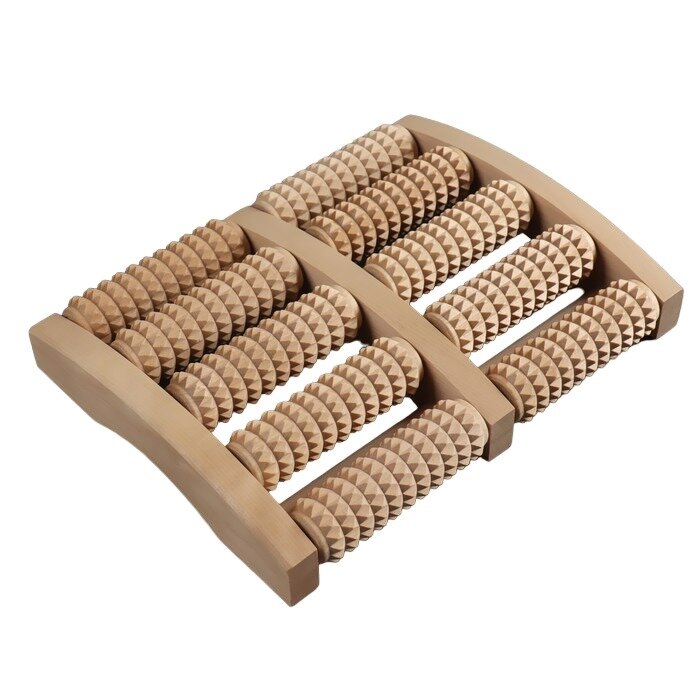 Массажер «Счёты» деревянный 5 рядов большой 1 шт.