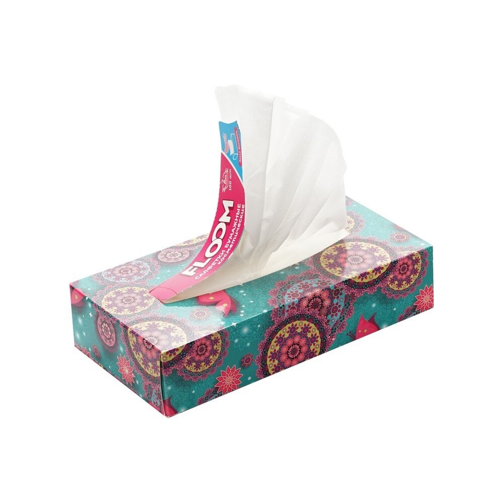 Бумажные салфетки Floom белые 24x24 см 100 шт.