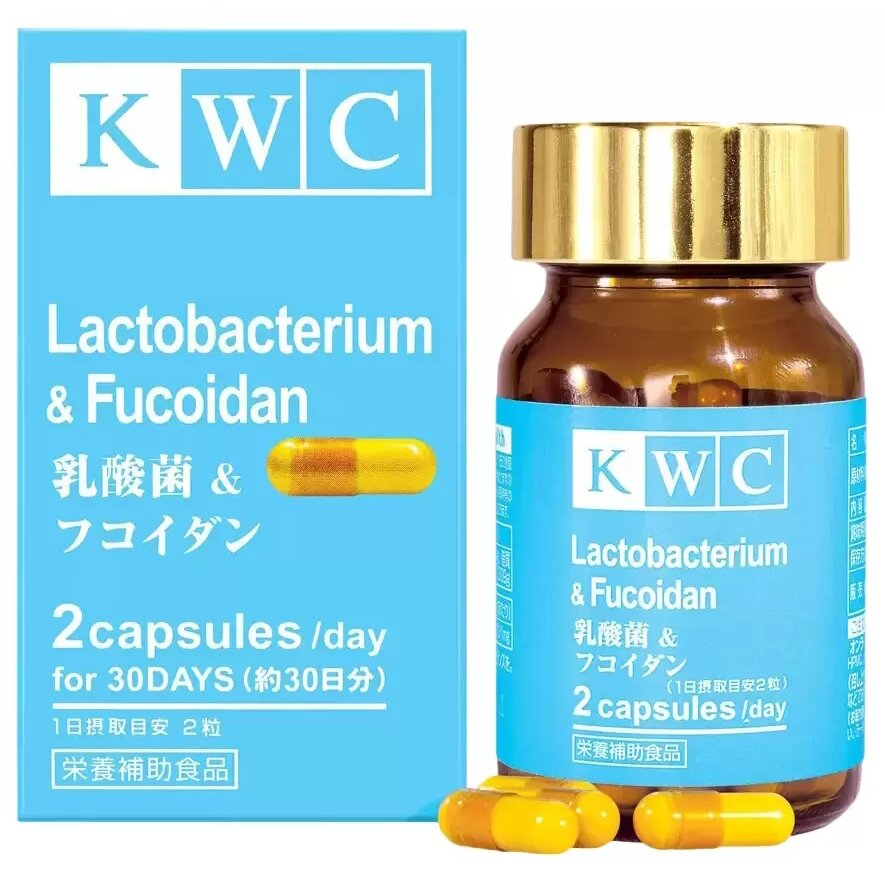 KWC Лактобактерии с фукоиданом капсулы 330 мг 60 шт.