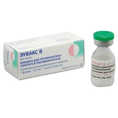 Эувакс в суспензия для внутримышечного введения 20мкг/мл 0.5мл