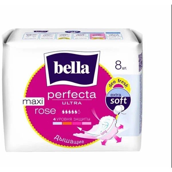 Прокладки Bella perfecta ultra maxi rose deo fresh 8 шт.