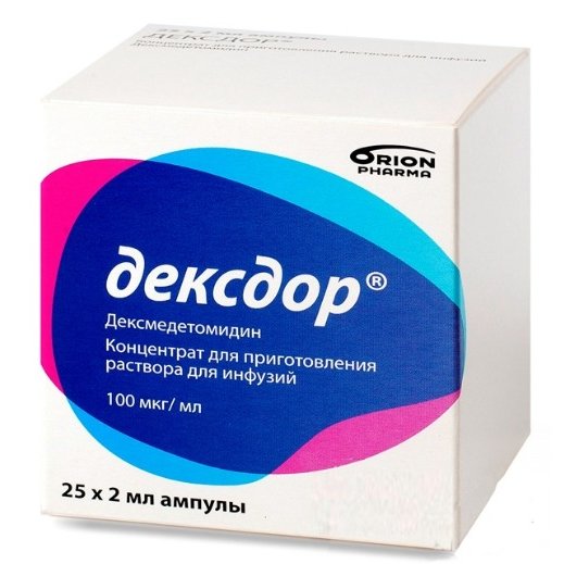 Дексдор концентрат для приготовления раствора для инфузий 100 мкг/мл 2 мл ампулы 25 шт.