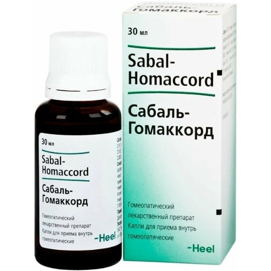 Сабаль-гомаккорд капли гомеопатические флакон 30 мл