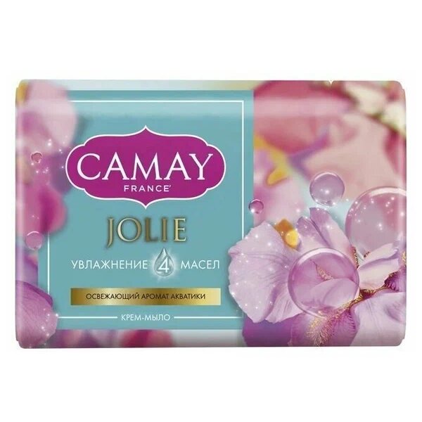 Camay крем-мыло туалетное jolie 85г акция аромат акватики