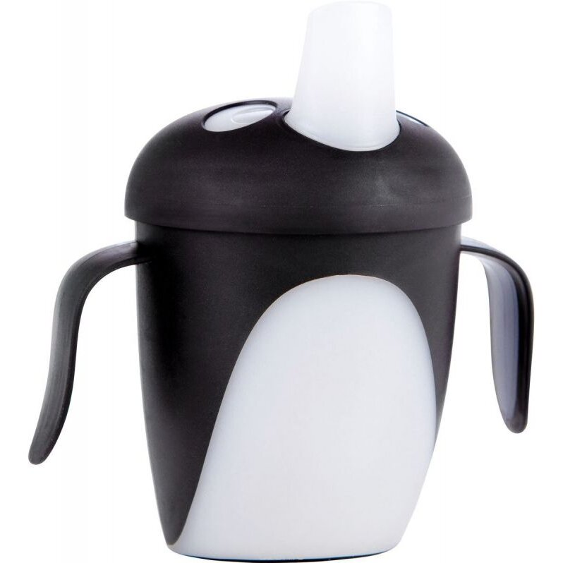 Чашка-непроливайка Canpol babies Penguin жесткий носик +9 мес черный