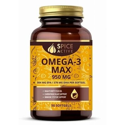 Омега-3 Макс Spice Active 950 мг капсулы 50 шт.