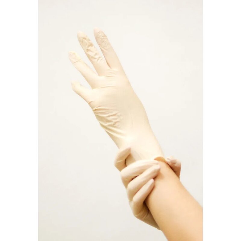 Basic exam pf перчатки н/стерильные смотровые латексные неопудренные размер m 1 шт.