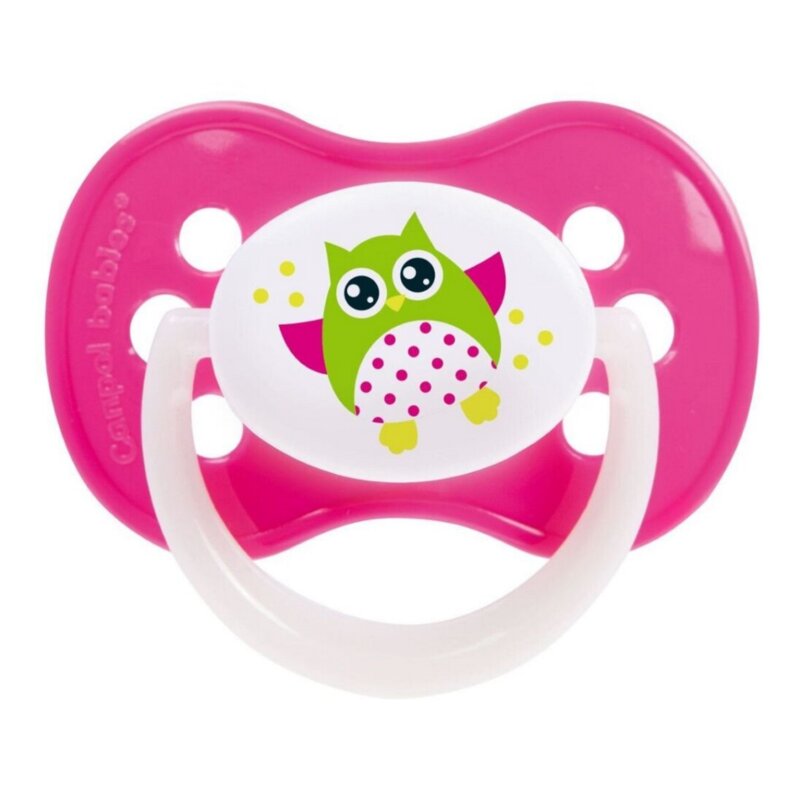 Соска-пустышка Canpol babies силиконовая симметричная розовый 0-6 мес