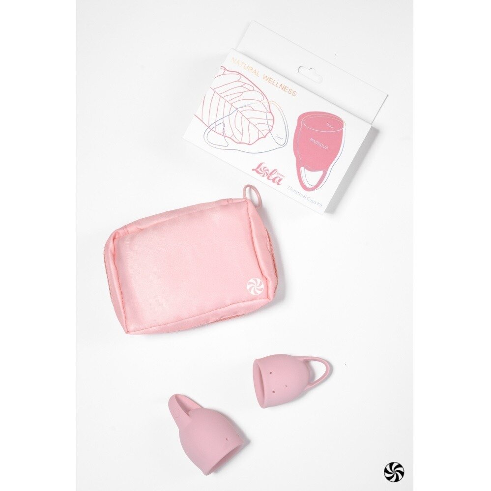 Набор менструальных чаш Natural Wellness Magnolia light pink цвет розовый силикон