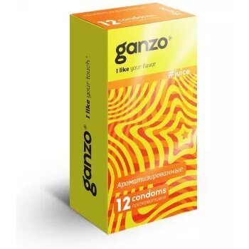 Презервативы Ganzo Juice 12 шт. ароматизированные