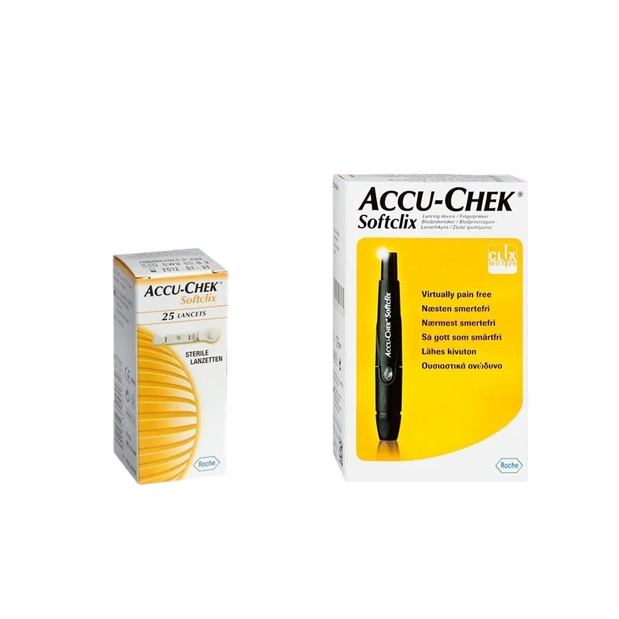 Ручка для прокалывания Accu-Chek Softclix + ланцет 25 шт.