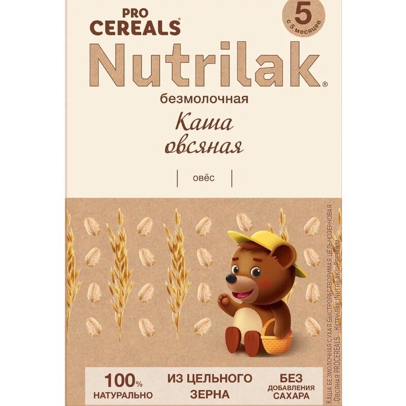Каша безмолочная Nutrilak Premium Procereals овсяная 200 г