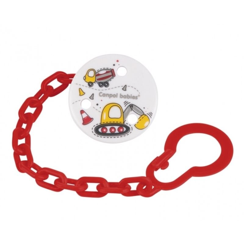 Клипса-держатель для соски-пустышки Canpol babies Machines 1 шт.