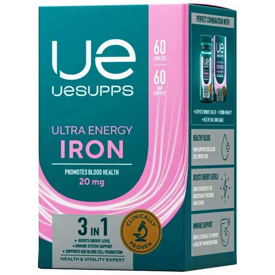 Железо Uesupps Ultra Energy таблетки 60 шт.