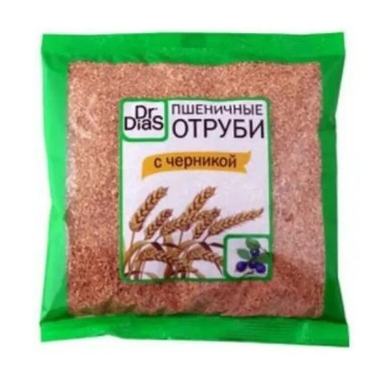 Отруби Dr.Dias пшеничные с черникой 200 г