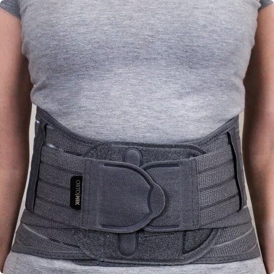 Корсет противорадикулитный Ortonik ПР-312 серый р.M