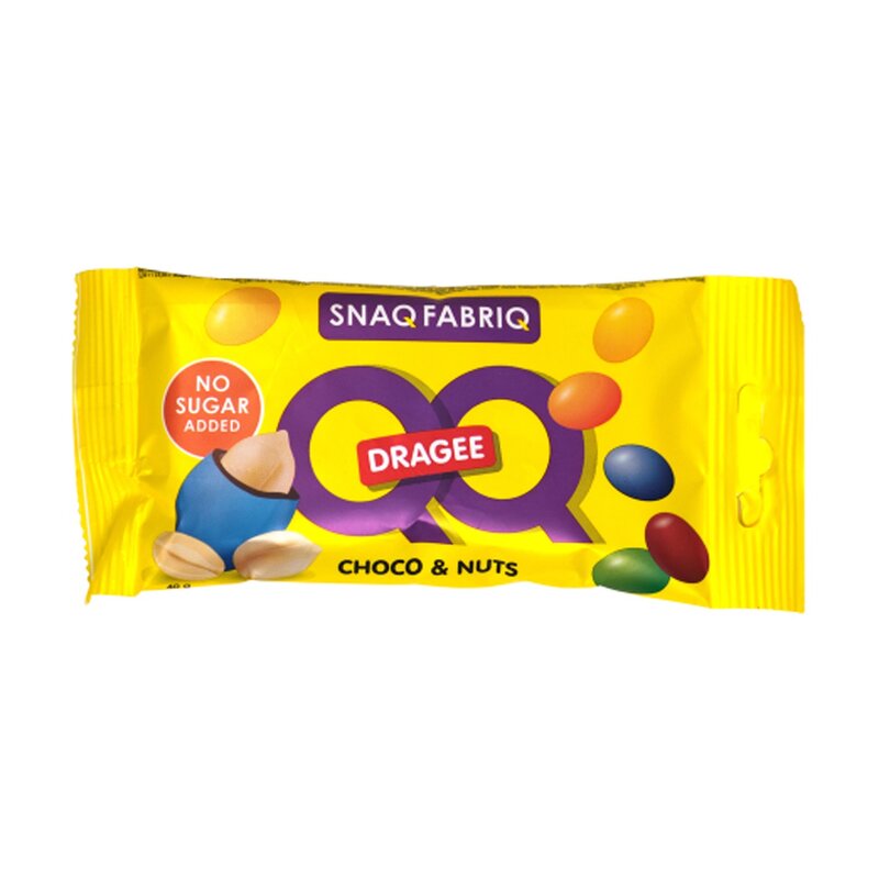Драже покрытое разноцветной глазурью Snaq Fabriq с арахисом и молочным шоколадом 40 г