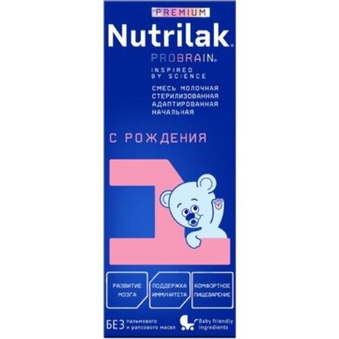 Nutrilak 1 Молочная смесь стерилизованная жидкая с 0 мес., 200 г