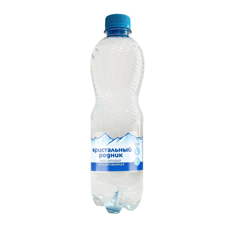 Вода минеральная Кристальный родник питьевая негазированная 0,5 л