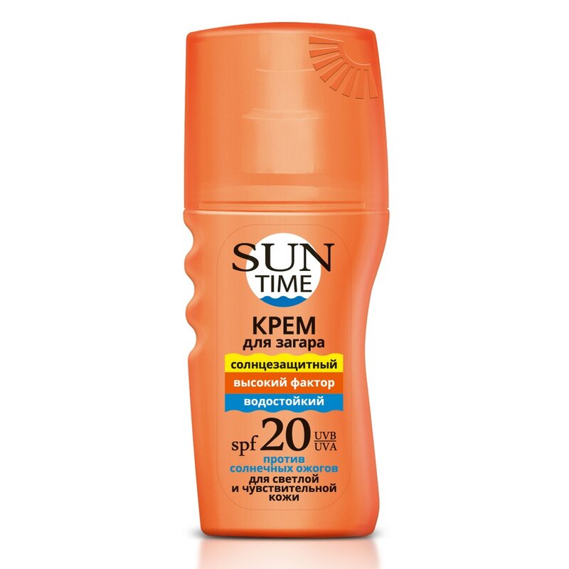 Крем-спрей для загара Sun Time кожи SPF20 150 мл