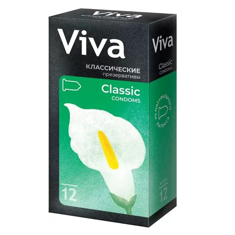 Презервативы Вива (Viva) Классические 12 шт.