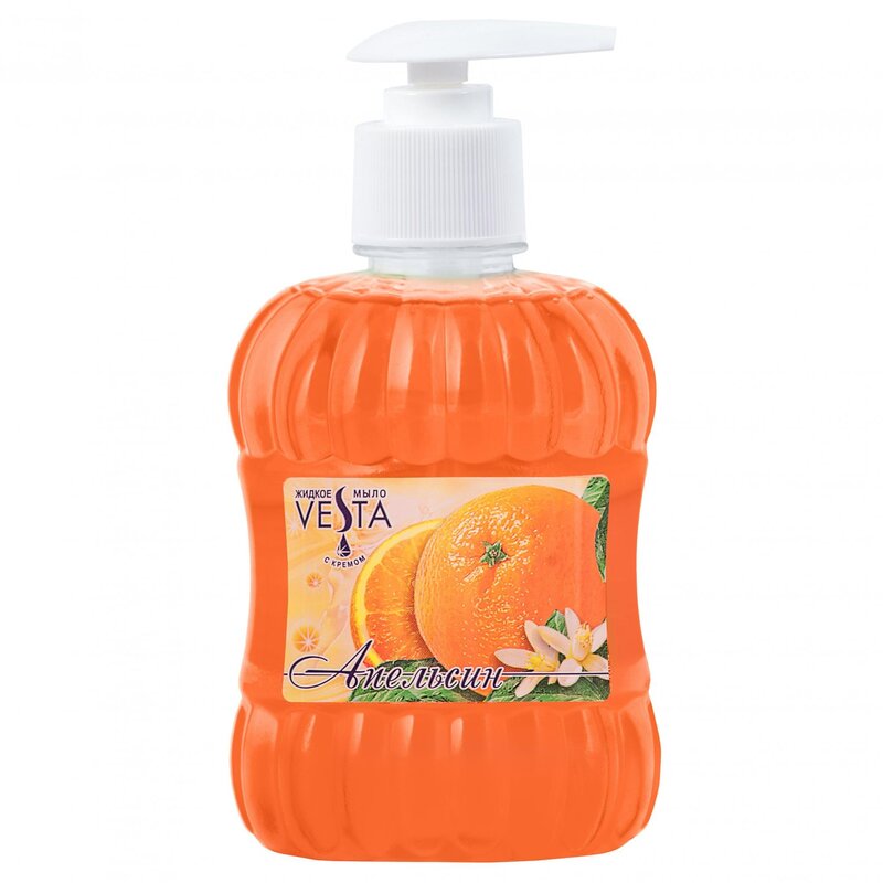 Vesta мыло жидкое дозатор апельсин 315 мл