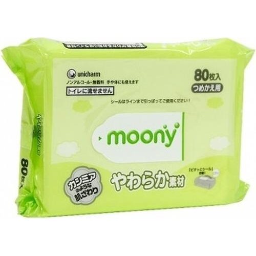 Влажные салфетки Moony 80 шт.