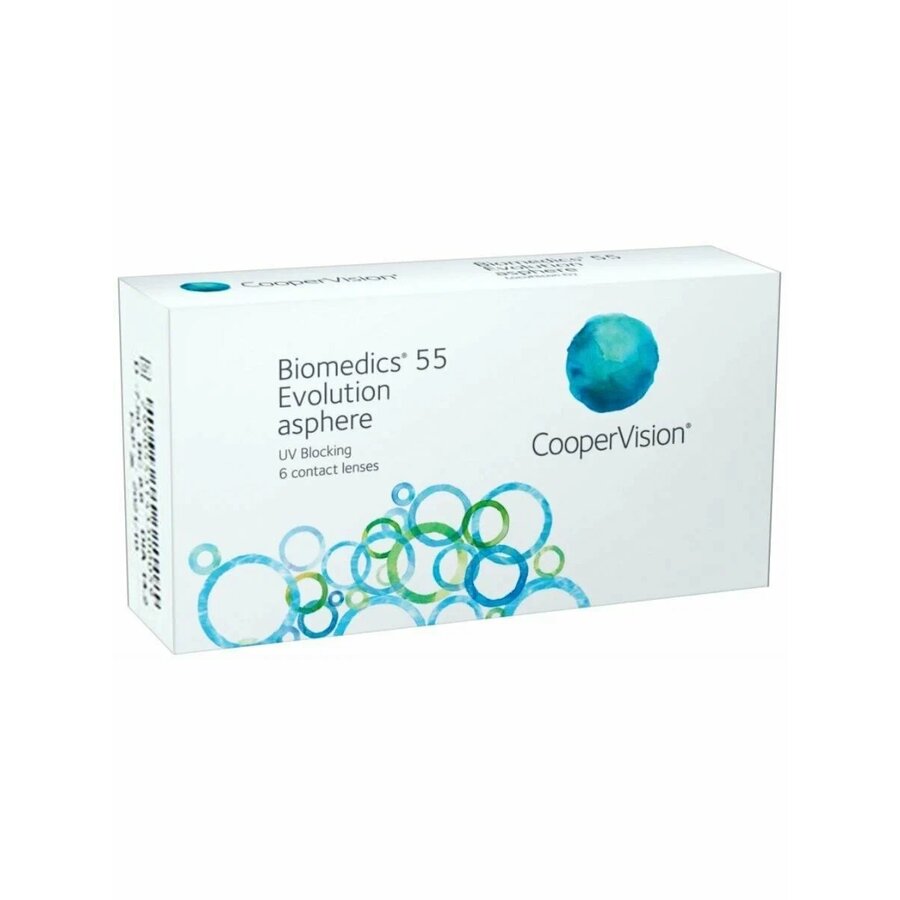 Biomedics 55 evolution линзы контактные на 1 месяц 8.6/-8,00 6 шт.