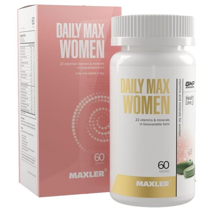 Витаминный комплекс Daily Max Women Maxler таблетки 1300 мг 60 шт.