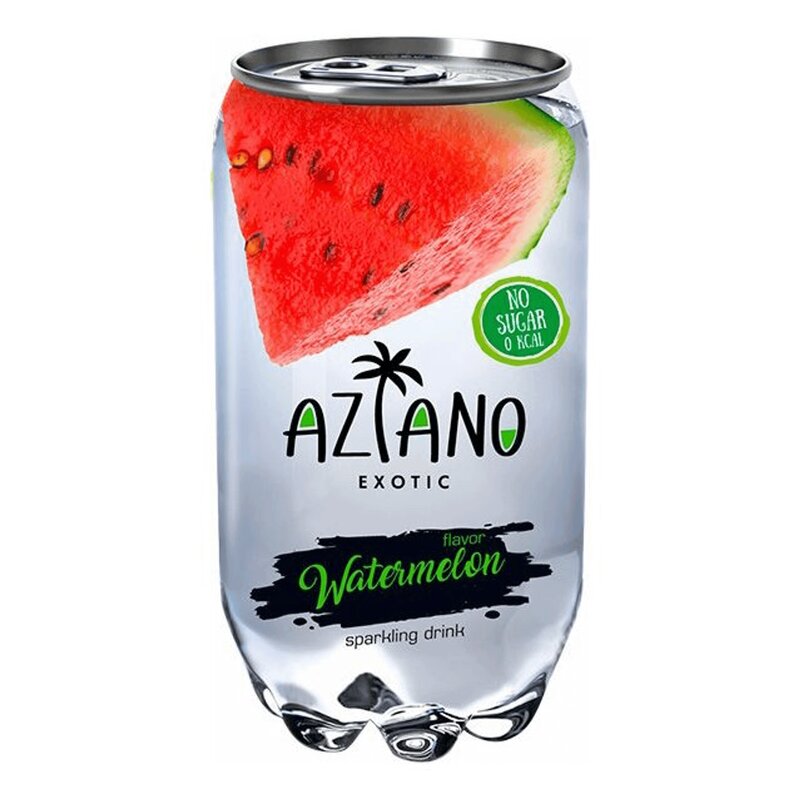 Напиток газированный Aziano Watermelon (Арбуз) 0.350 л