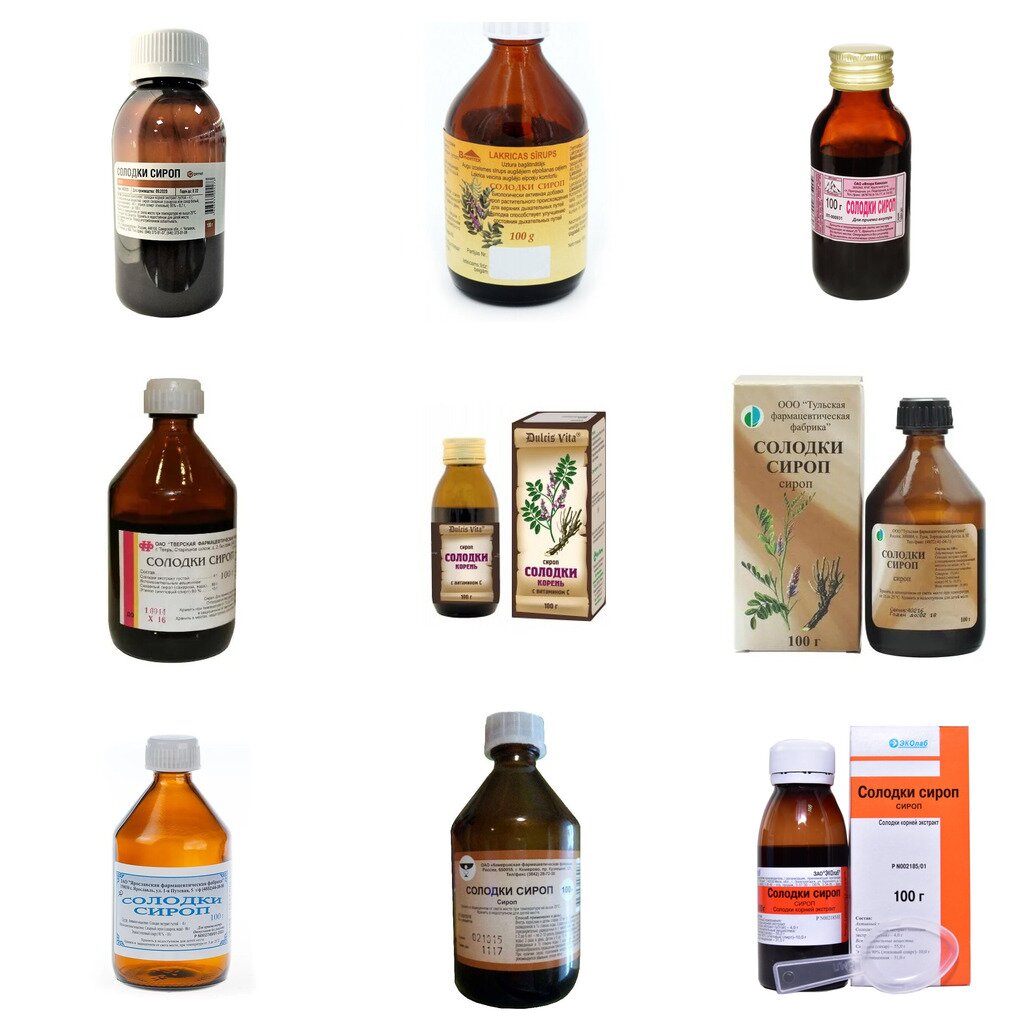 Солодки корня сироп 100 г (любой производитель)