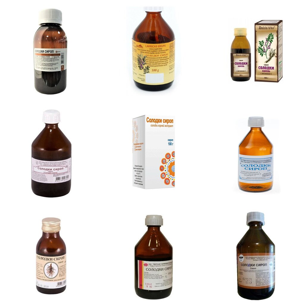 Солодки корня сироп 100 г (любой производитель)