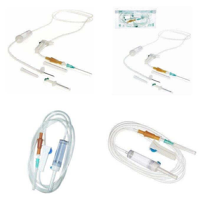 Система инфузионная с иглой 21G 0,8х40 мм и металлическим шипом 1 шт. (любой производитель)