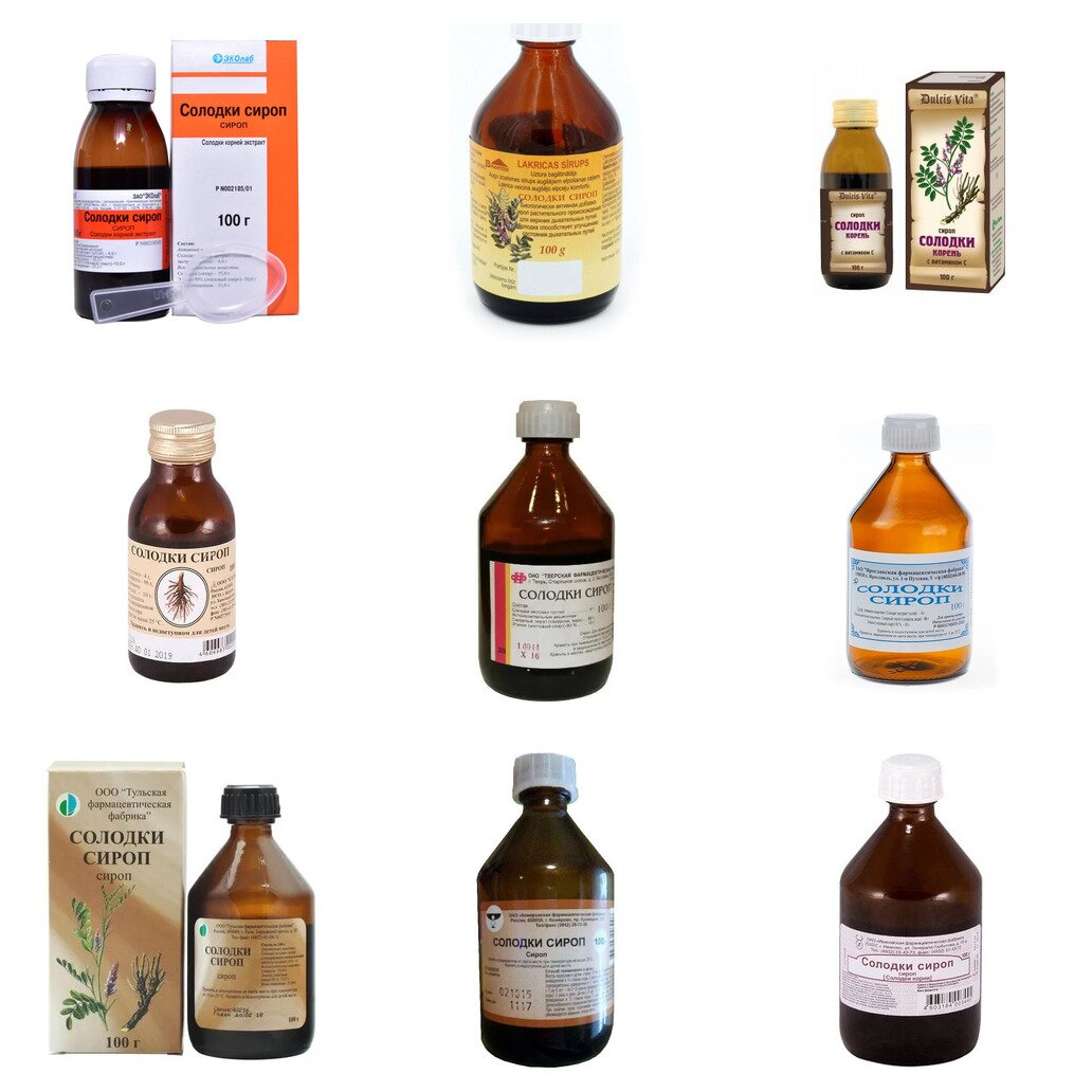 Солодки корня сироп 100 г (любой производитель)