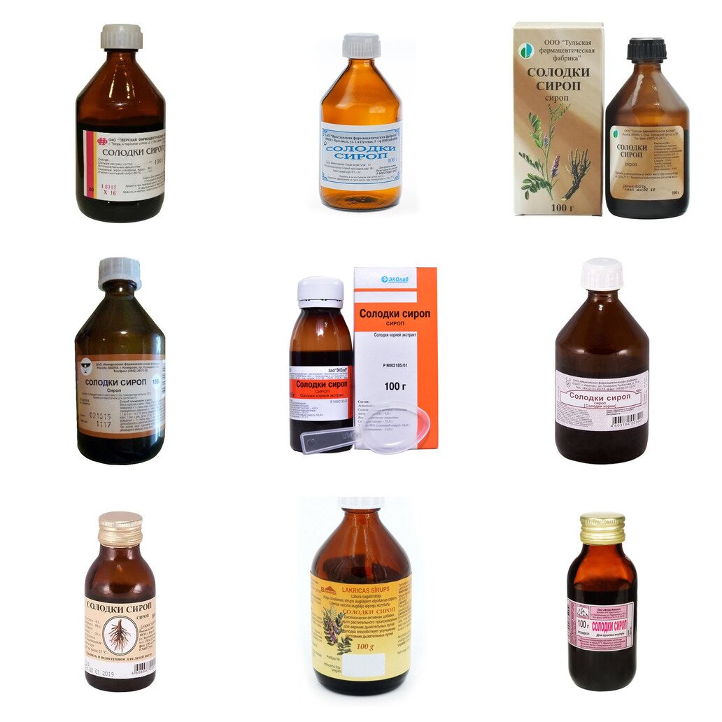 Солодки корня сироп 100 г (любой производитель)